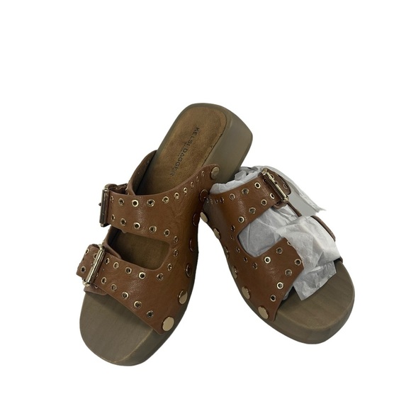 NWT Keli Dagger Jolt Brown Clog Sandal 8 - Picture 6 of 10